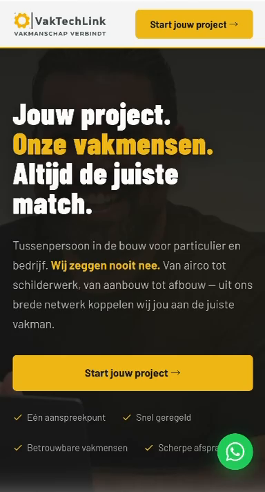 VakTechLink website door Mr Hostly gebouwd